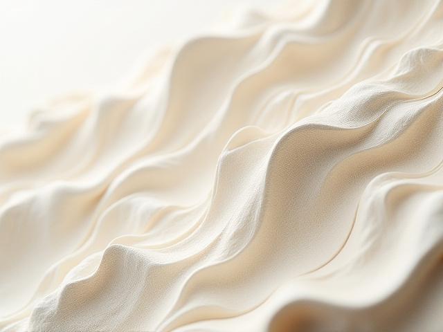 Close-up of a textural art piece made with natural fibers and plaster.
